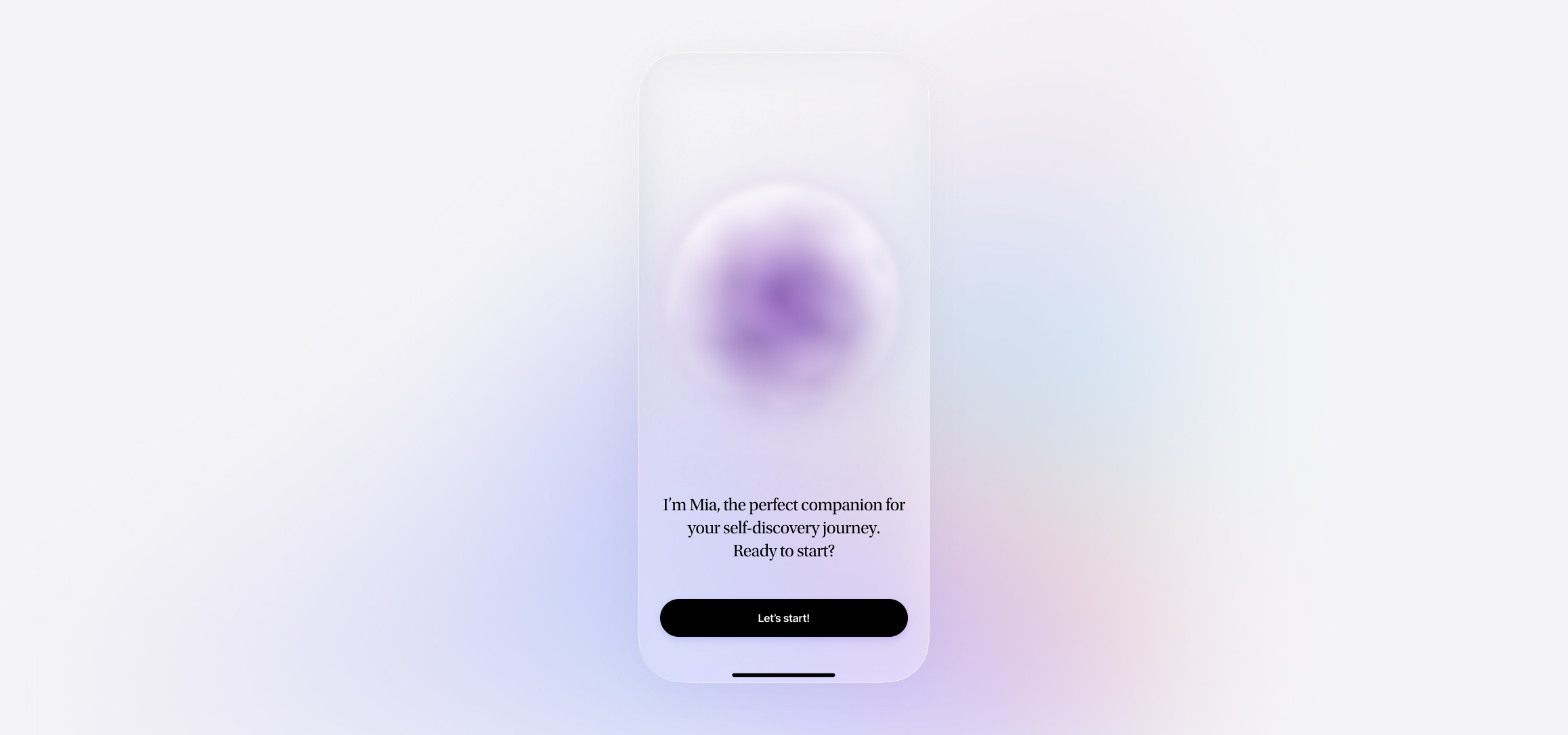 Mia AI app interface preview